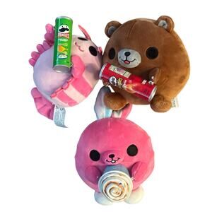 Snackles Plush Stuffed Animal Stuffy Pringles Cinnabun Bunny Bear Lobster Unisex